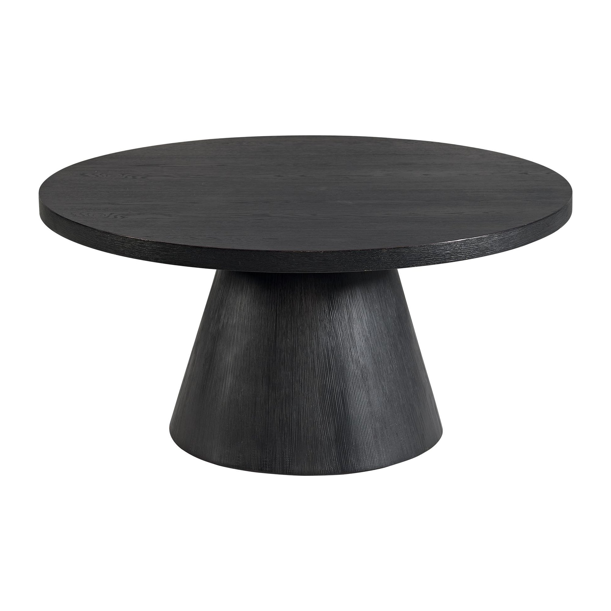  Elements International Portland T-1710-8-CT1 Round Coffee Table IMAGE 1