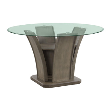  Elements International Dapper DPR300RDTTB Round Dining Table IMAGE 1