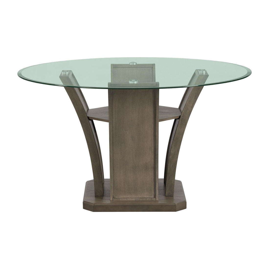  Elements International Dapper DPR300RDTTB Round Dining Table IMAGE 1