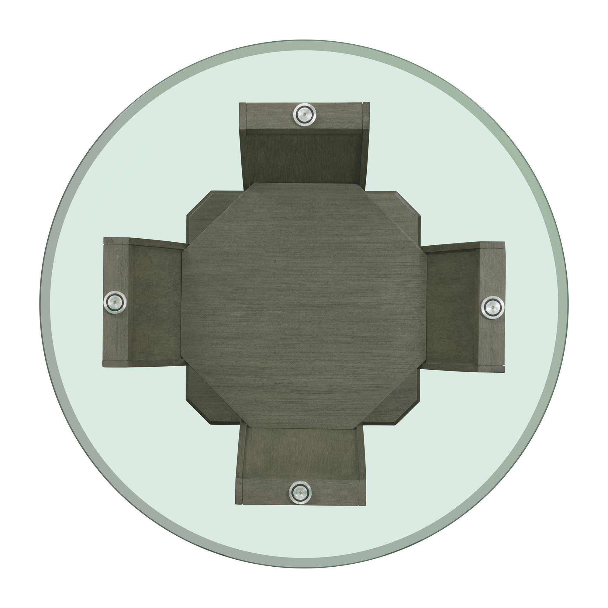  Elements International Dapper DPR300RDTTB Round Dining Table IMAGE 5
