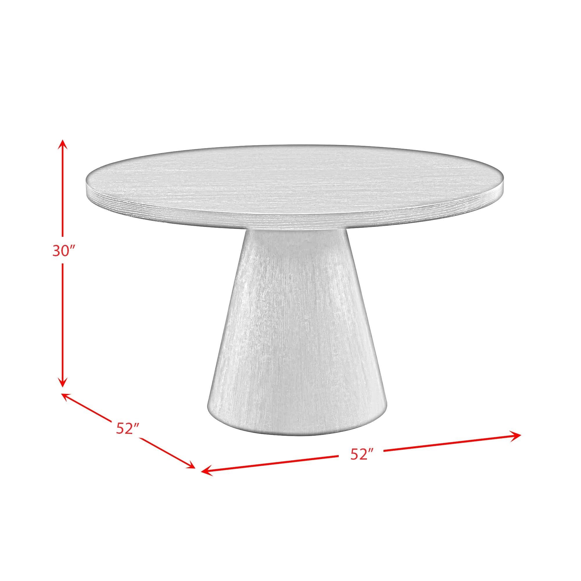  Elements International Portland D-1710-8-DT Round Dining Table IMAGE 8