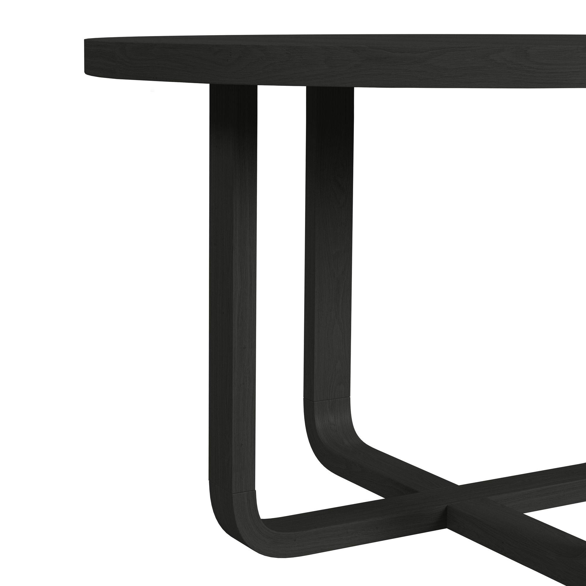  Elements International Ridgemont D-14440-8W-RDT Round Dining Table IMAGE 7