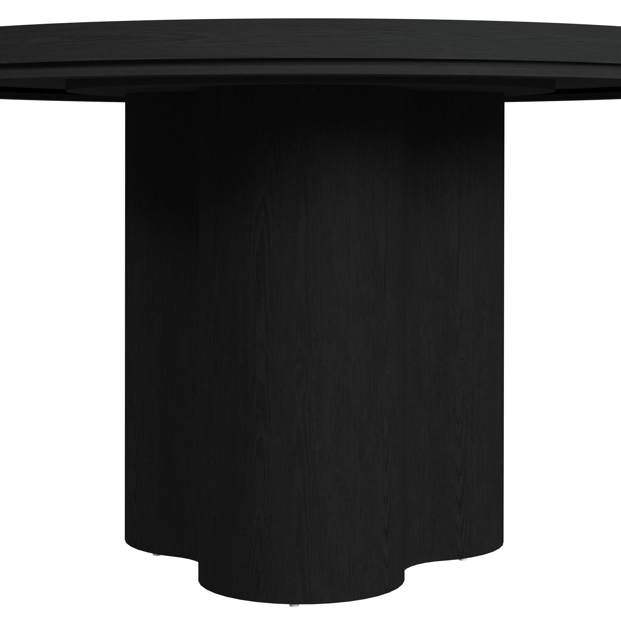  Elements International Rosalie D-16860-8-RDT Round Dining Table IMAGE 5