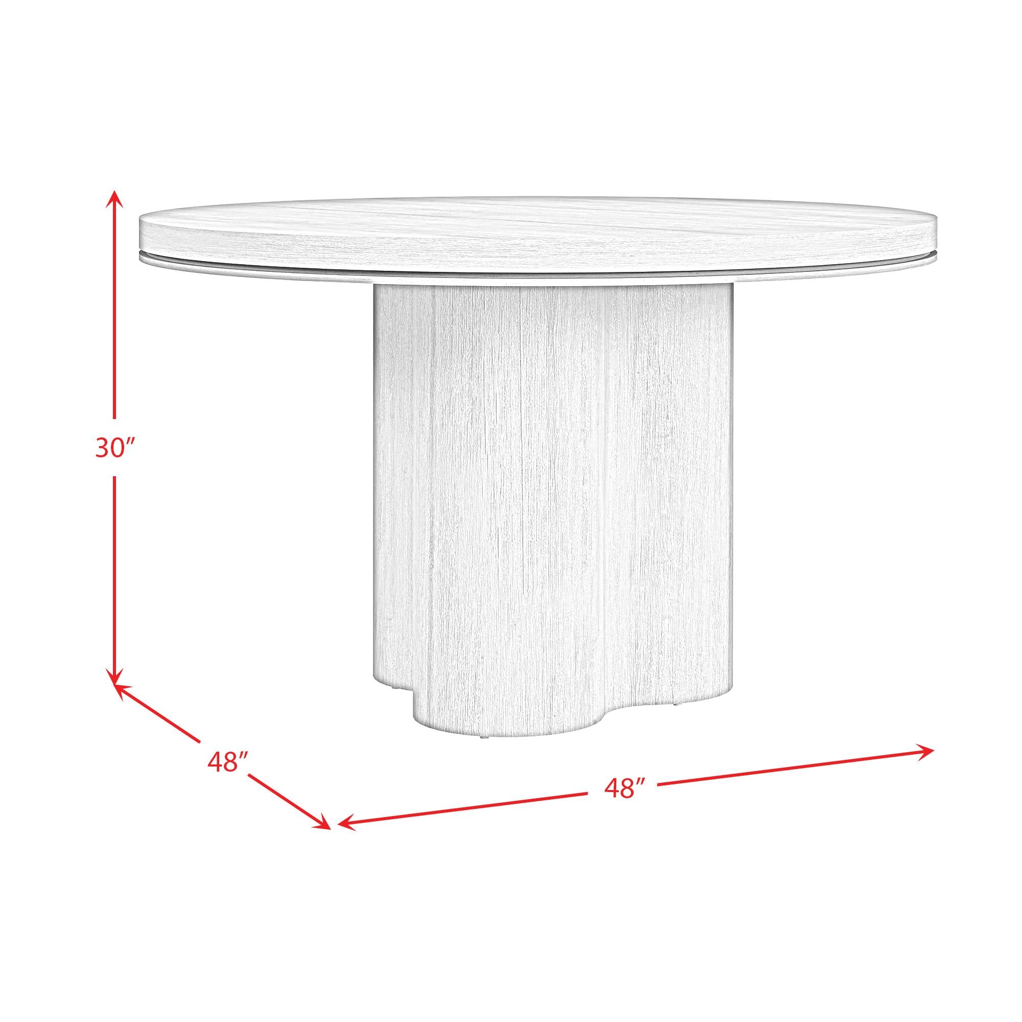  Elements International Rosalie D-16860-8-RDT Round Dining Table IMAGE 7