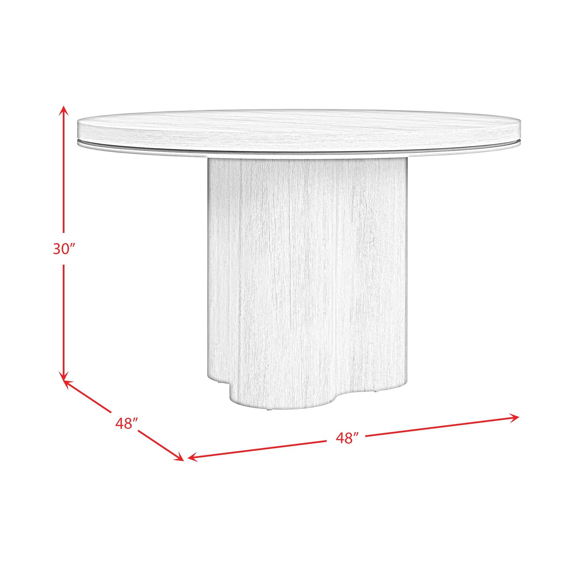  Elements International Rosalie D-16860-6-RDT Round Dining Table IMAGE 7