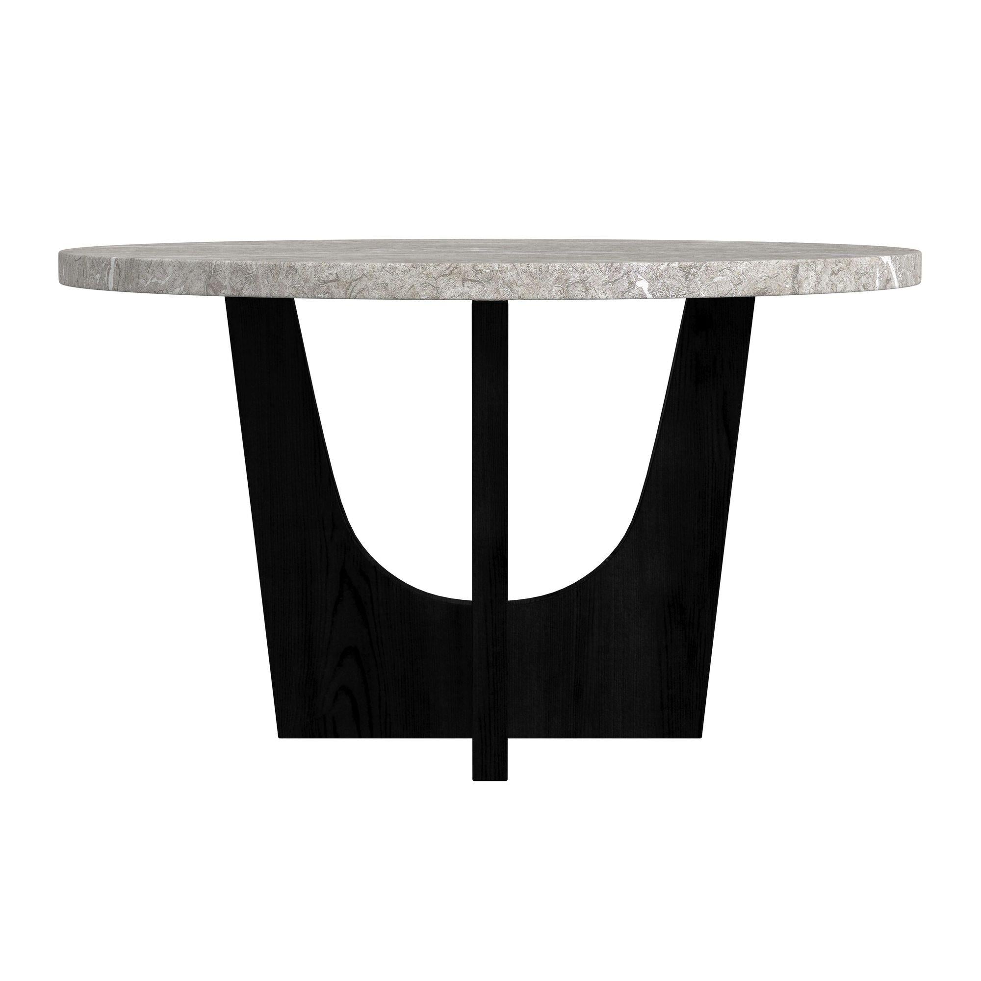  Elements International Oregon D-17380-8-DT2 Round Dining Table IMAGE 2