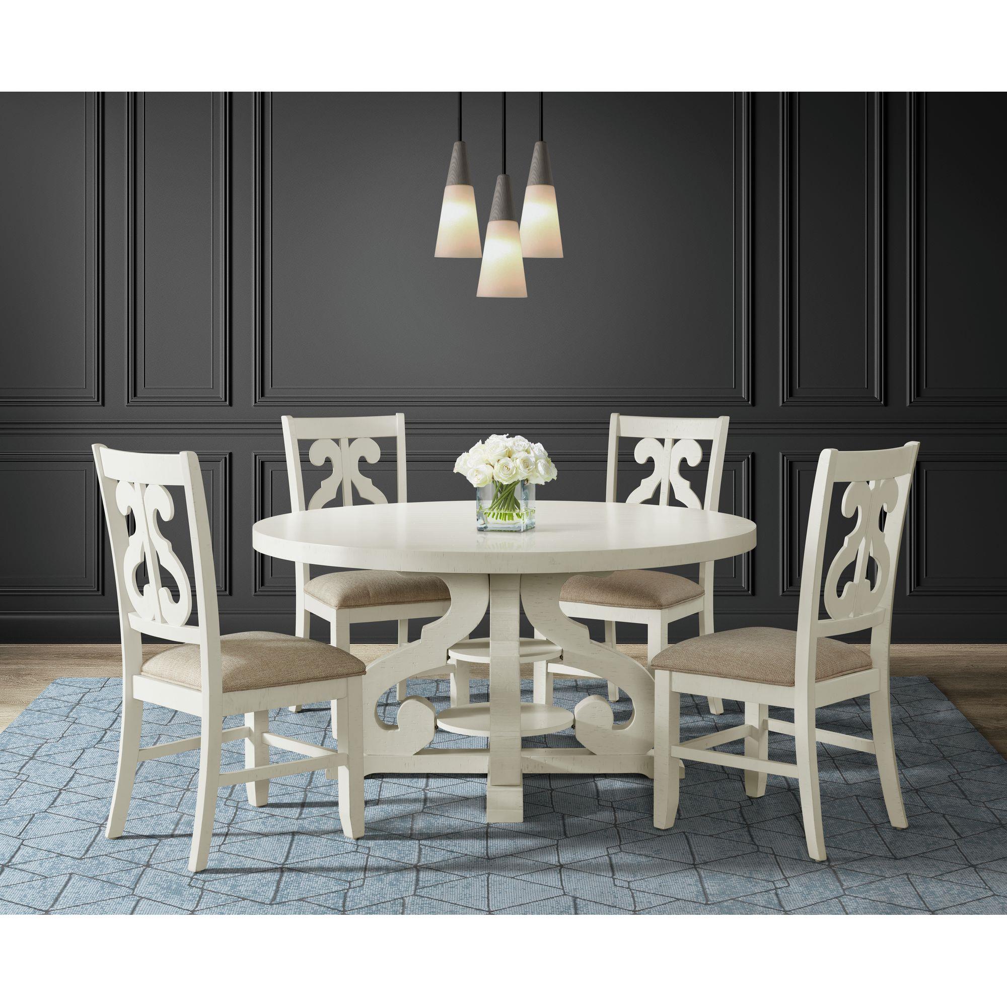  Elements International Stone DST780DT Round Dining Table IMAGE 4