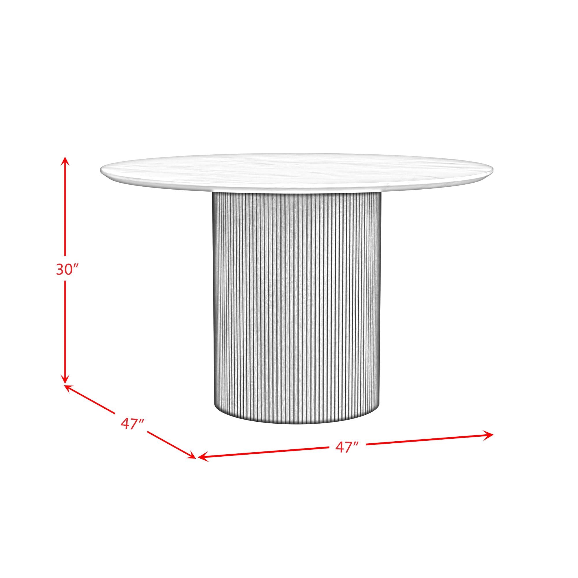 Elements International Sylvie D-16000-5-RDT Round Dining Table IMAGE 8