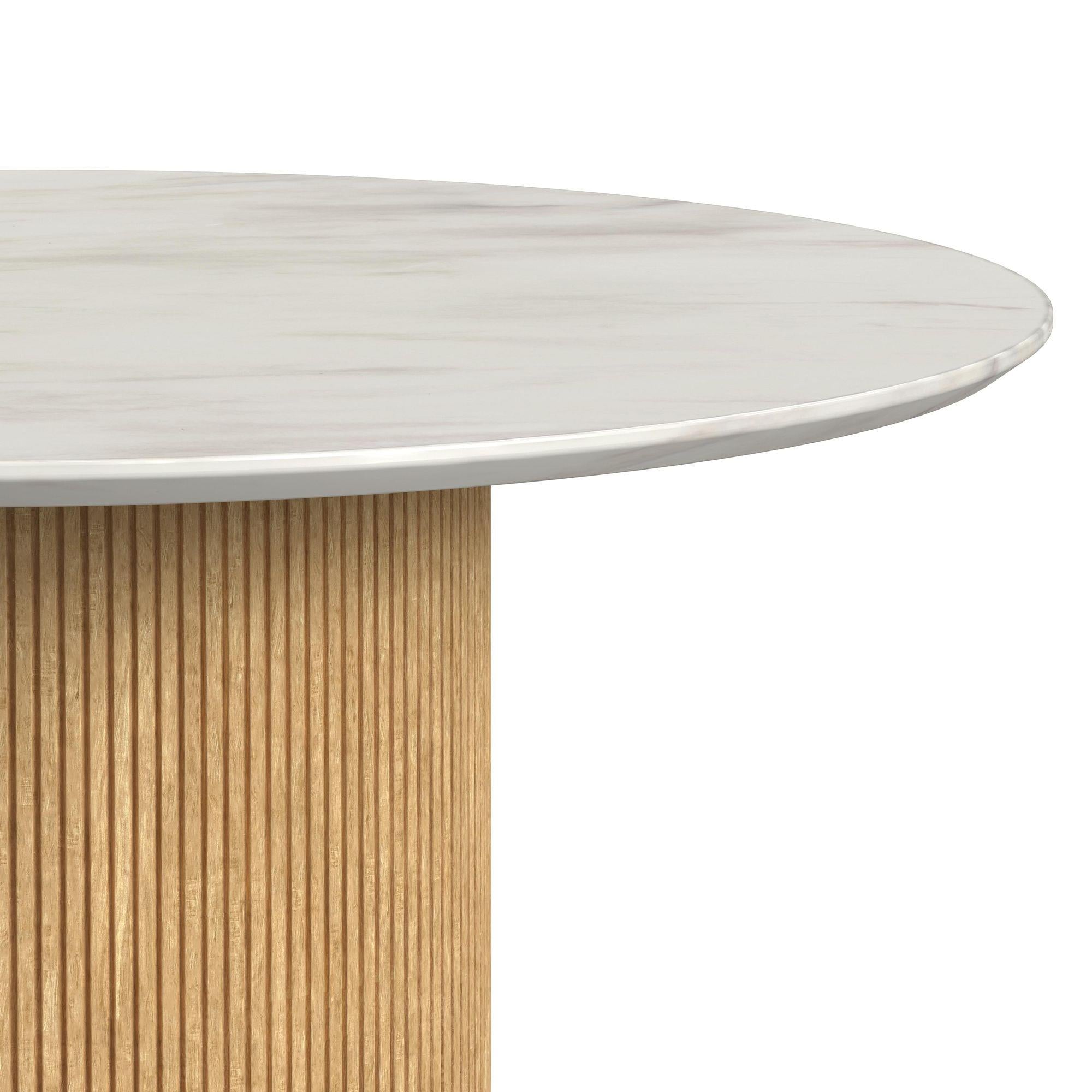  Elements International Sylvie D-16000-6-RDT Round Dining Table IMAGE 4