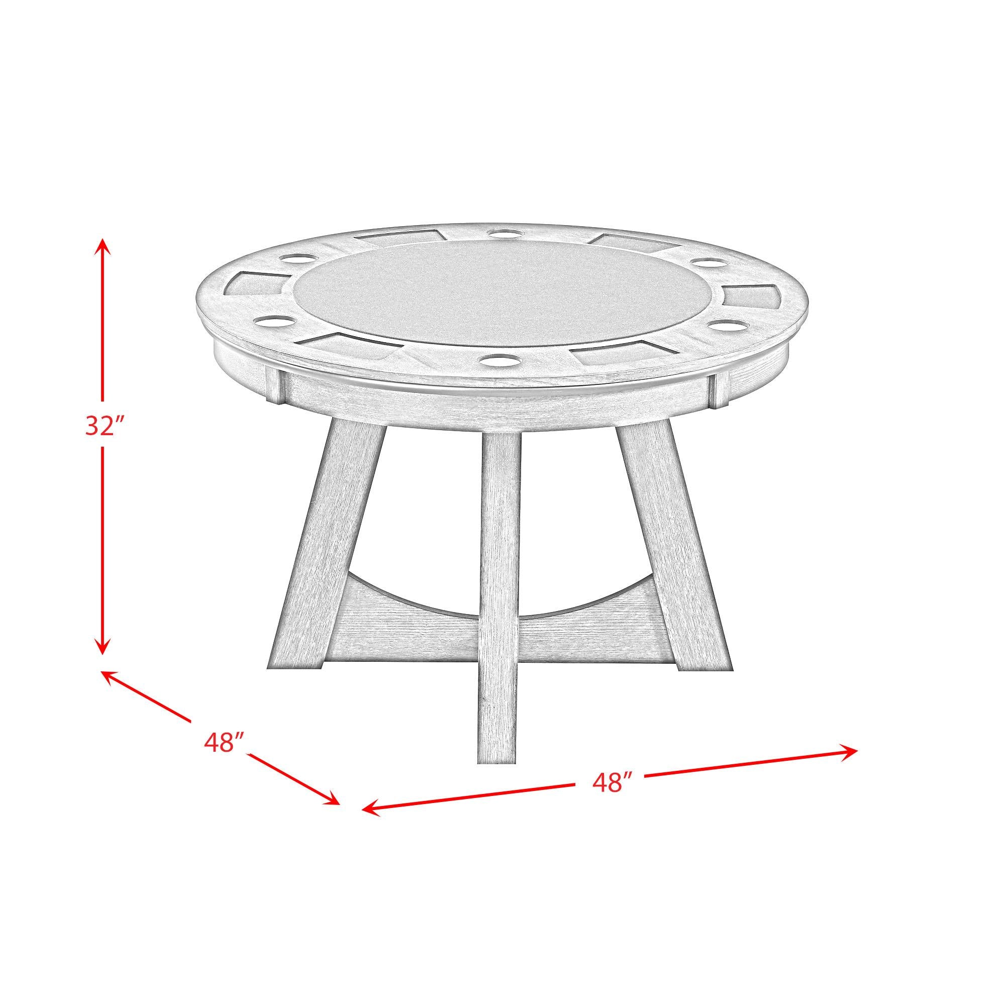  Elements International Prince GTPR100GT Round Game Table IMAGE 10