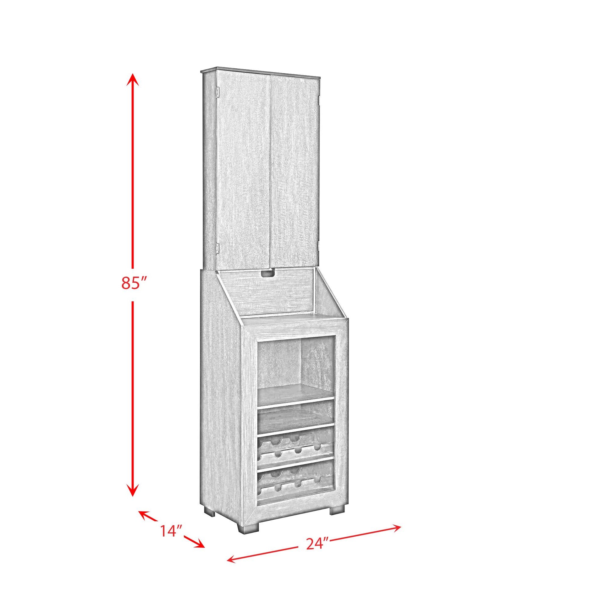  Elements International Bone GTBN100DBC S Dartboard Cabinet IMAGE 16