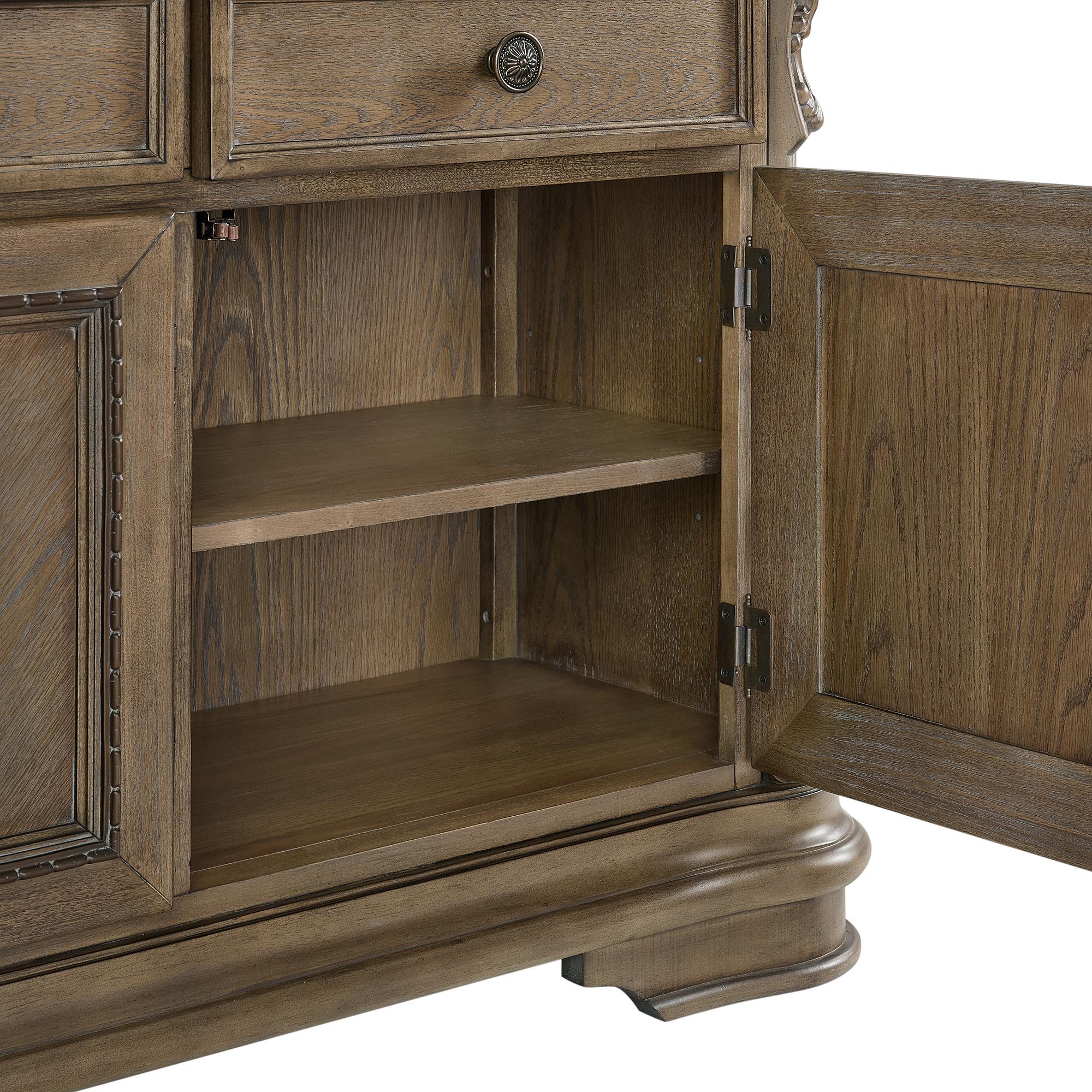  Elements International Madison Park DA-10460-5-SVHT Server And Hutch IMAGE 7