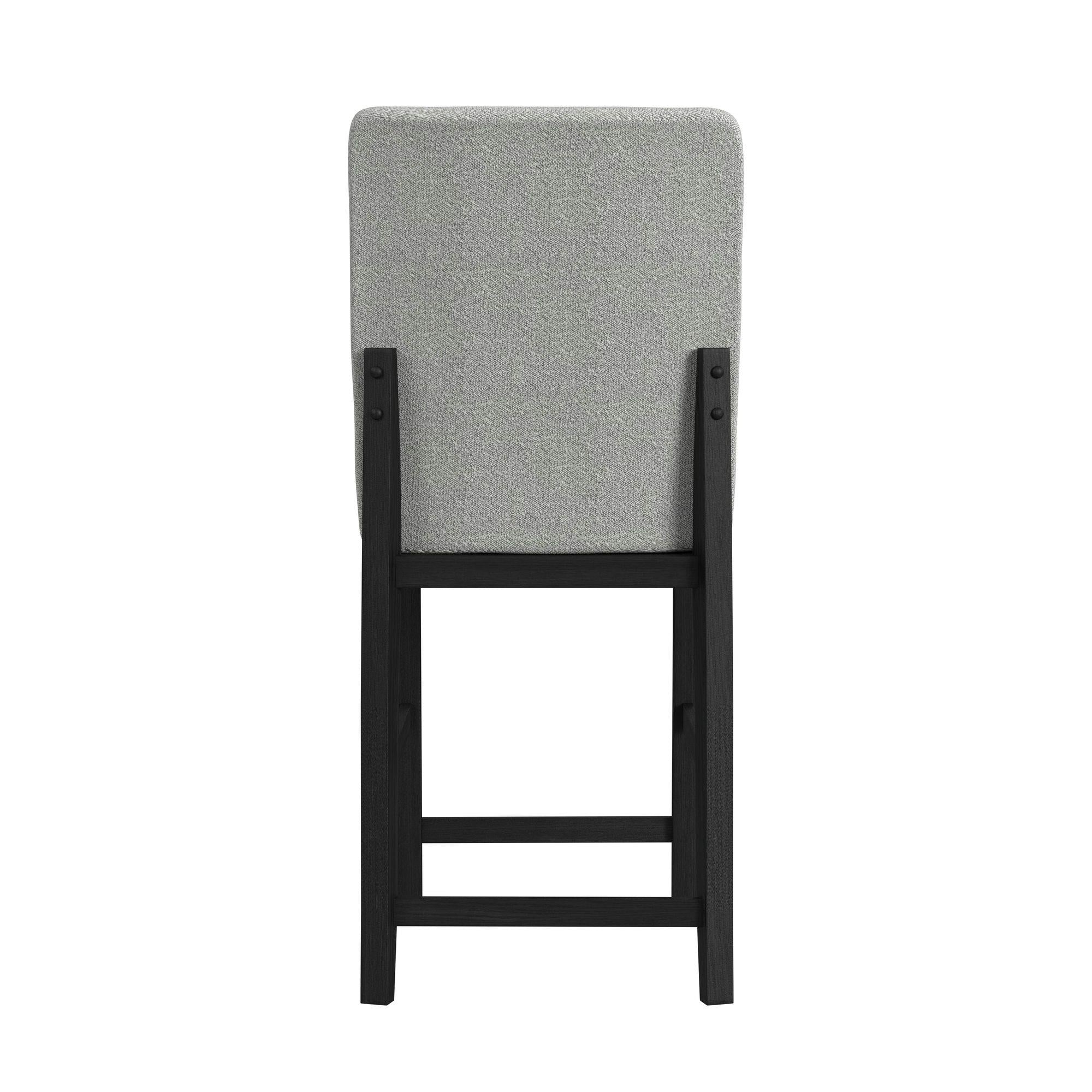  Elements International Portland D-1710-8-BST1 Square Back Barstool IMAGE 3