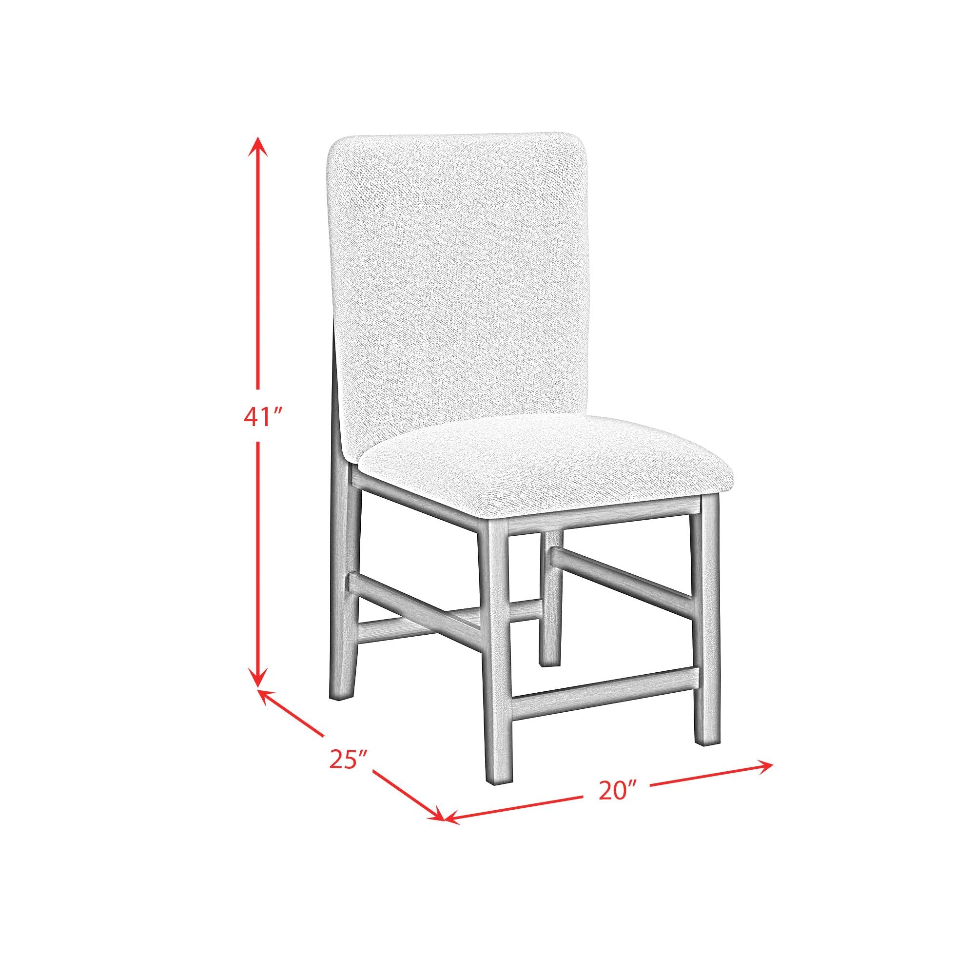 Elements International Portland D-1710-8-CST1 Square Back Counter Stool IMAGE 9