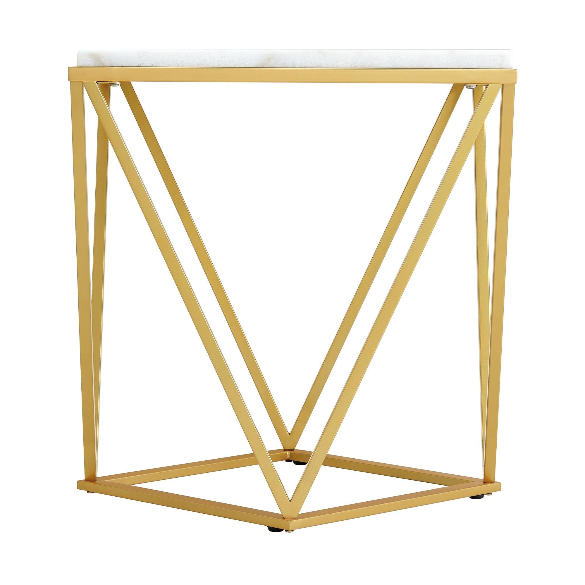  Elements International Riko CRK120ET Square End Table IMAGE 3