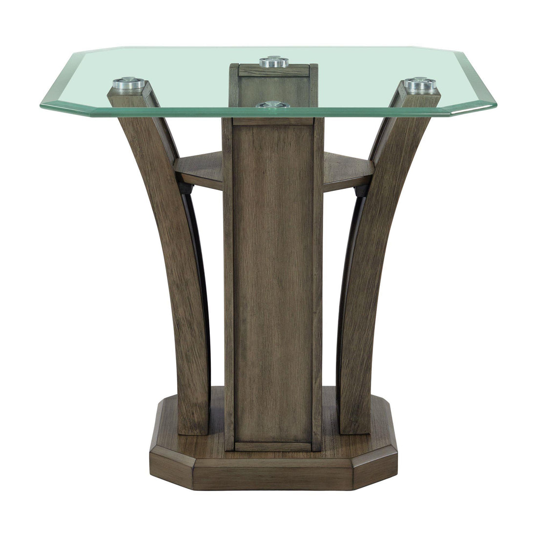  Elements International Dapper TPR350ET Square End Table IMAGE 1