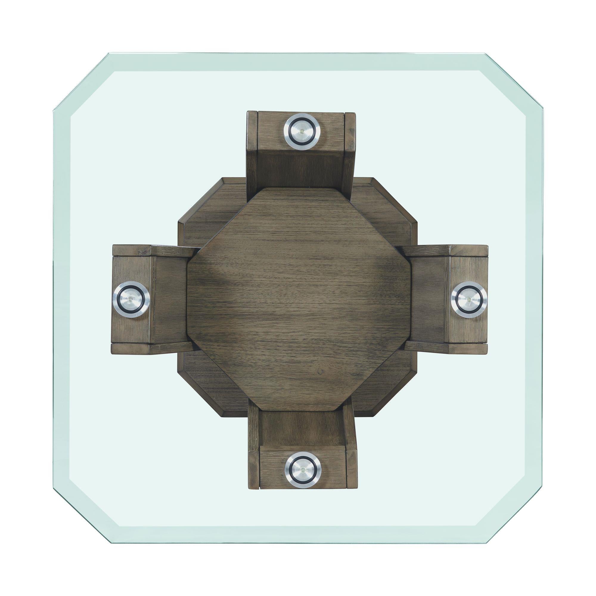  Elements International Dapper TPR350ET Square End Table IMAGE 5