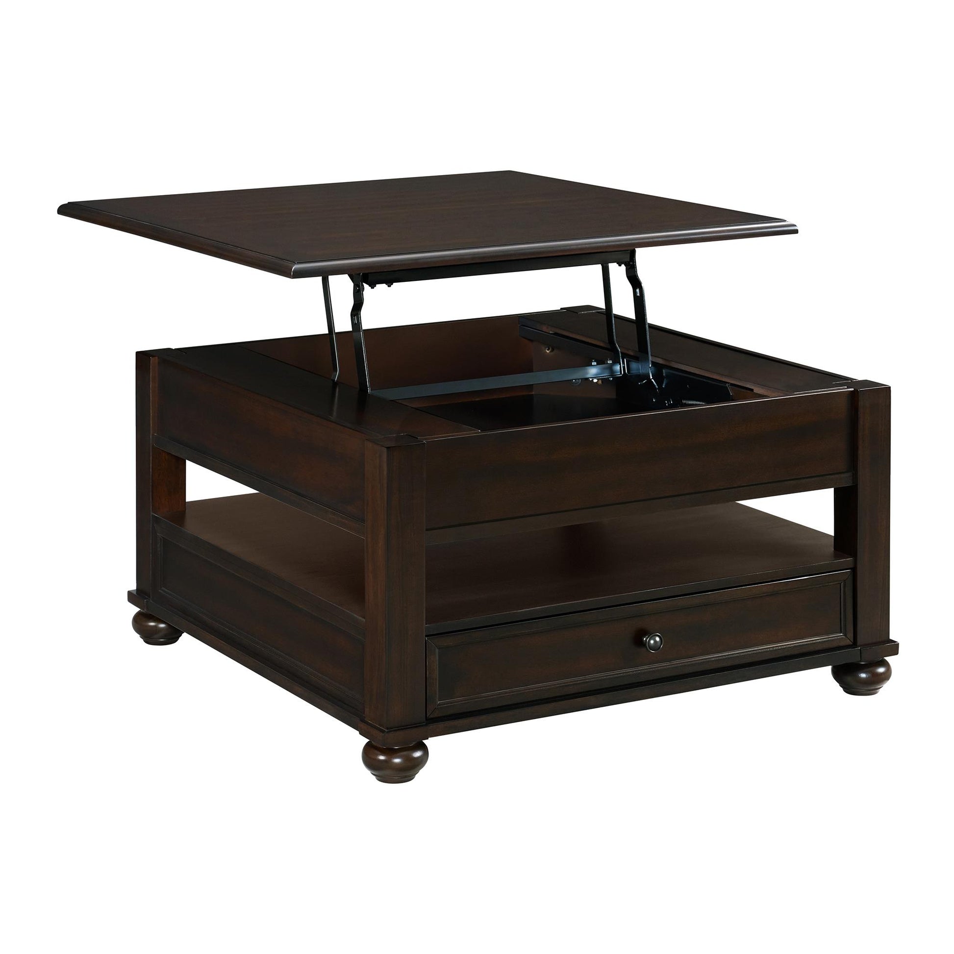  Elements International Wagner T-15740-5-SCT Square Lift-Top Coffee Table IMAGE 2