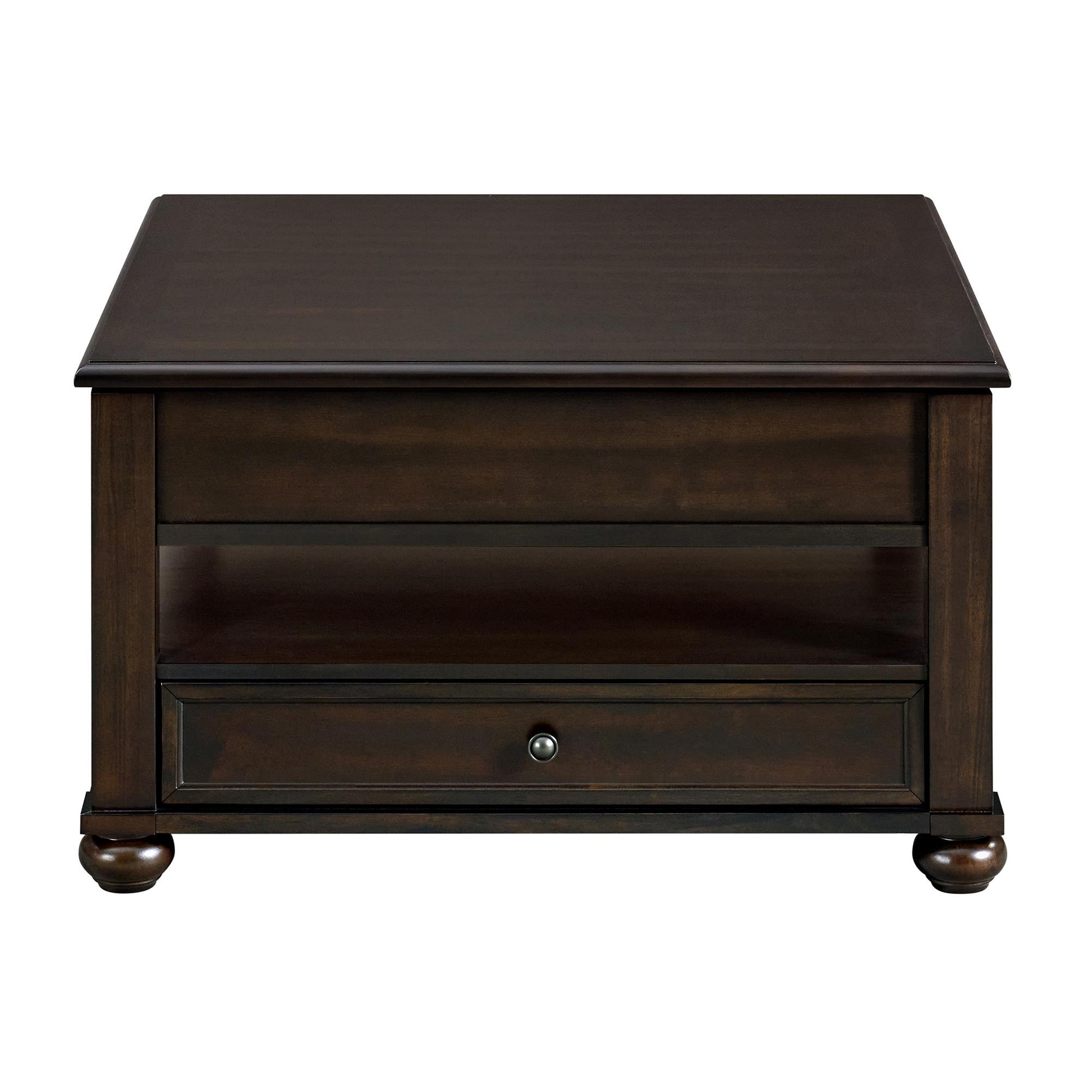  Elements International Wagner T-15740-5-SCT Square Lift-Top Coffee Table IMAGE 3