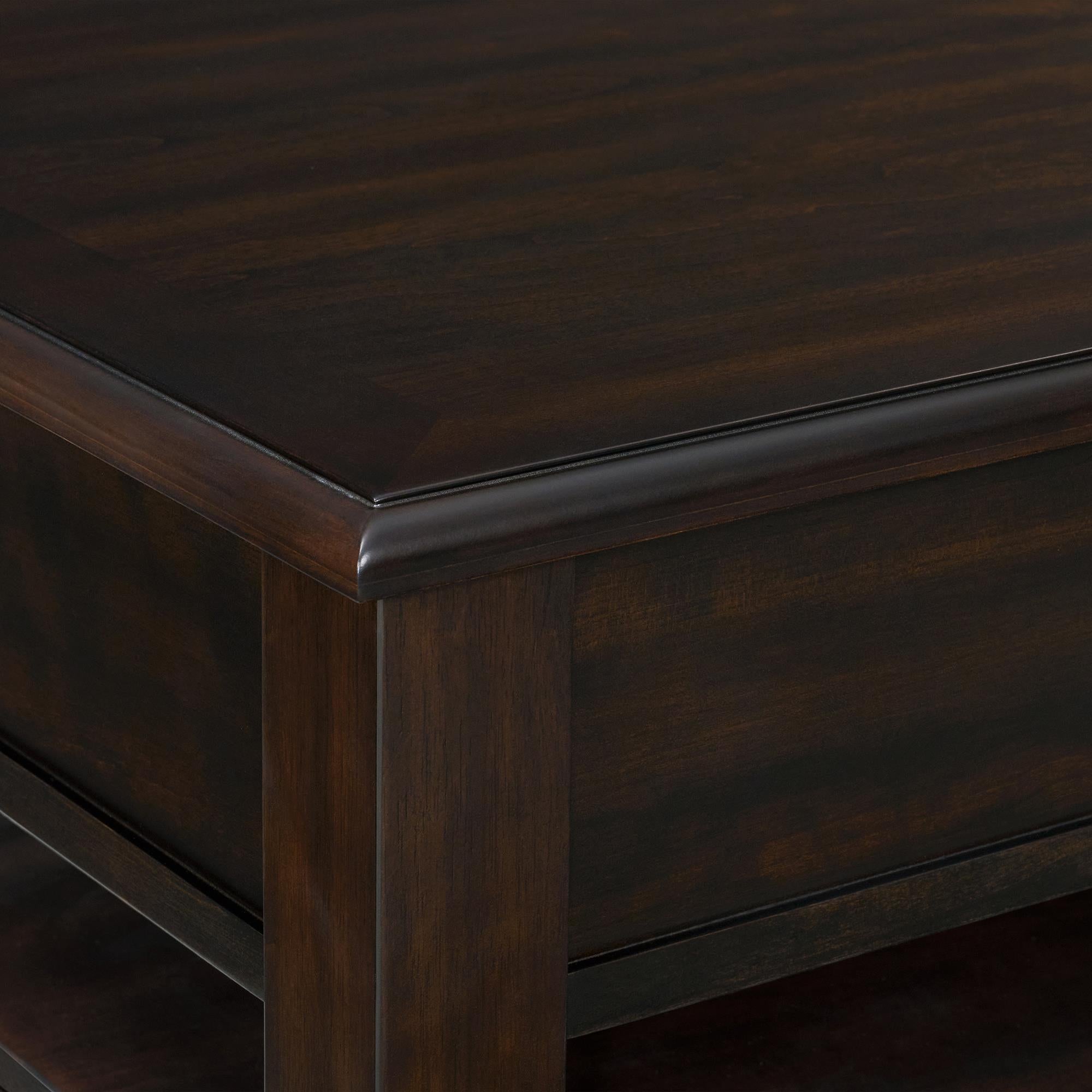  Elements International Wagner T-15740-5-SCT Square Lift-Top Coffee Table IMAGE 5