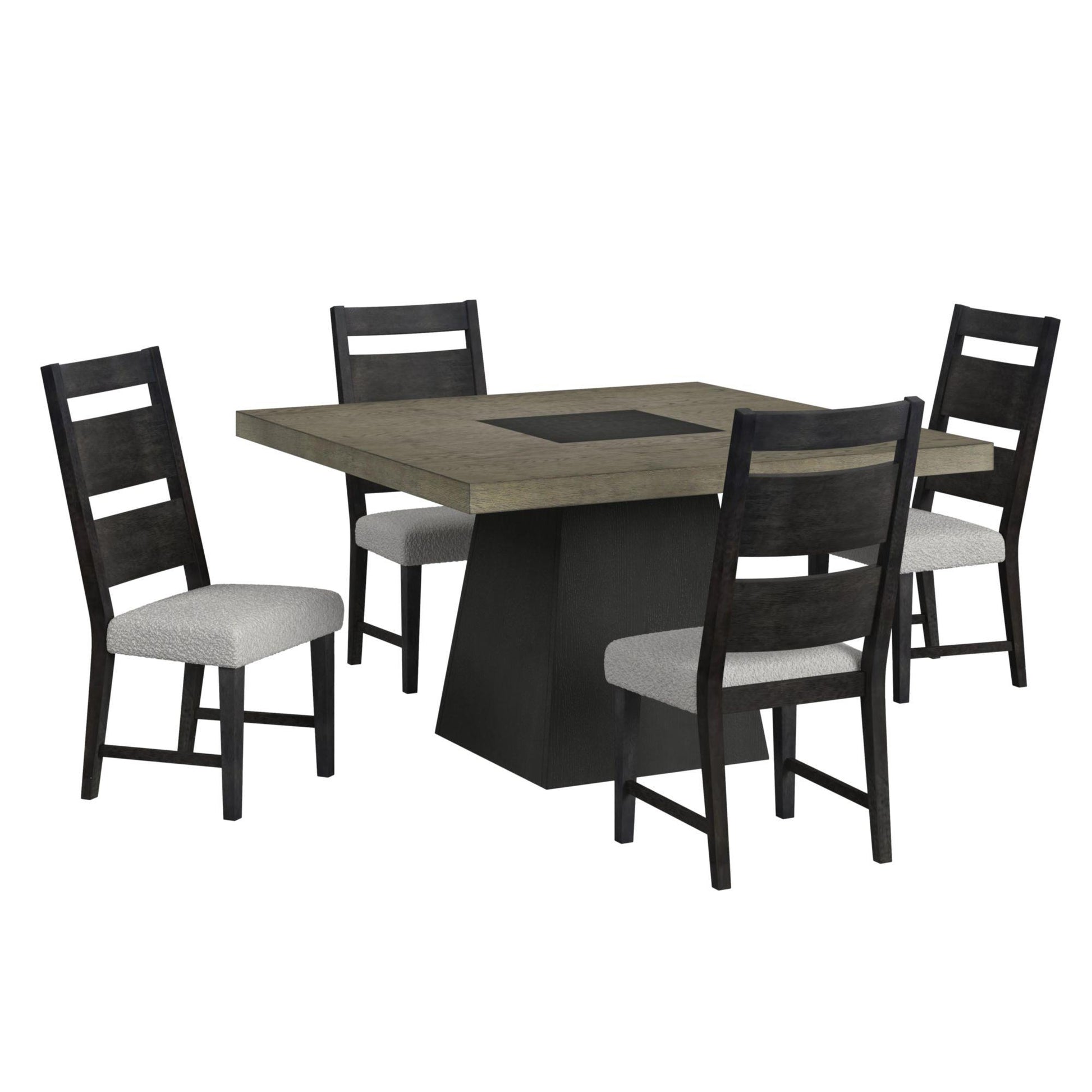  Elements International Jemma D-7570-5-DT Square Table IMAGE 3