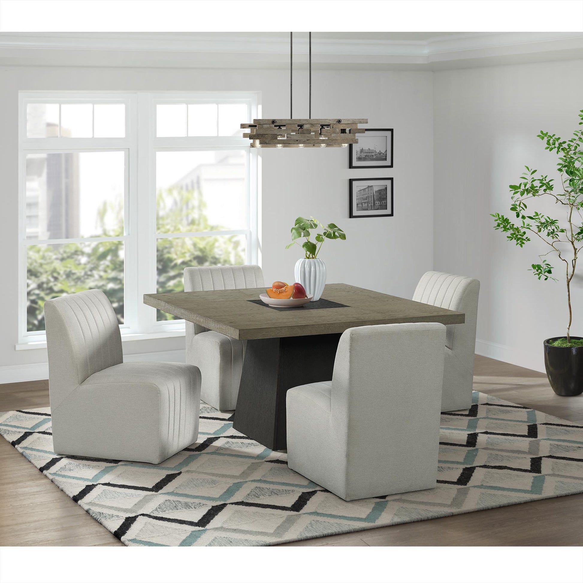  Elements International Jemma D-7570-5-DT Square Table IMAGE 6