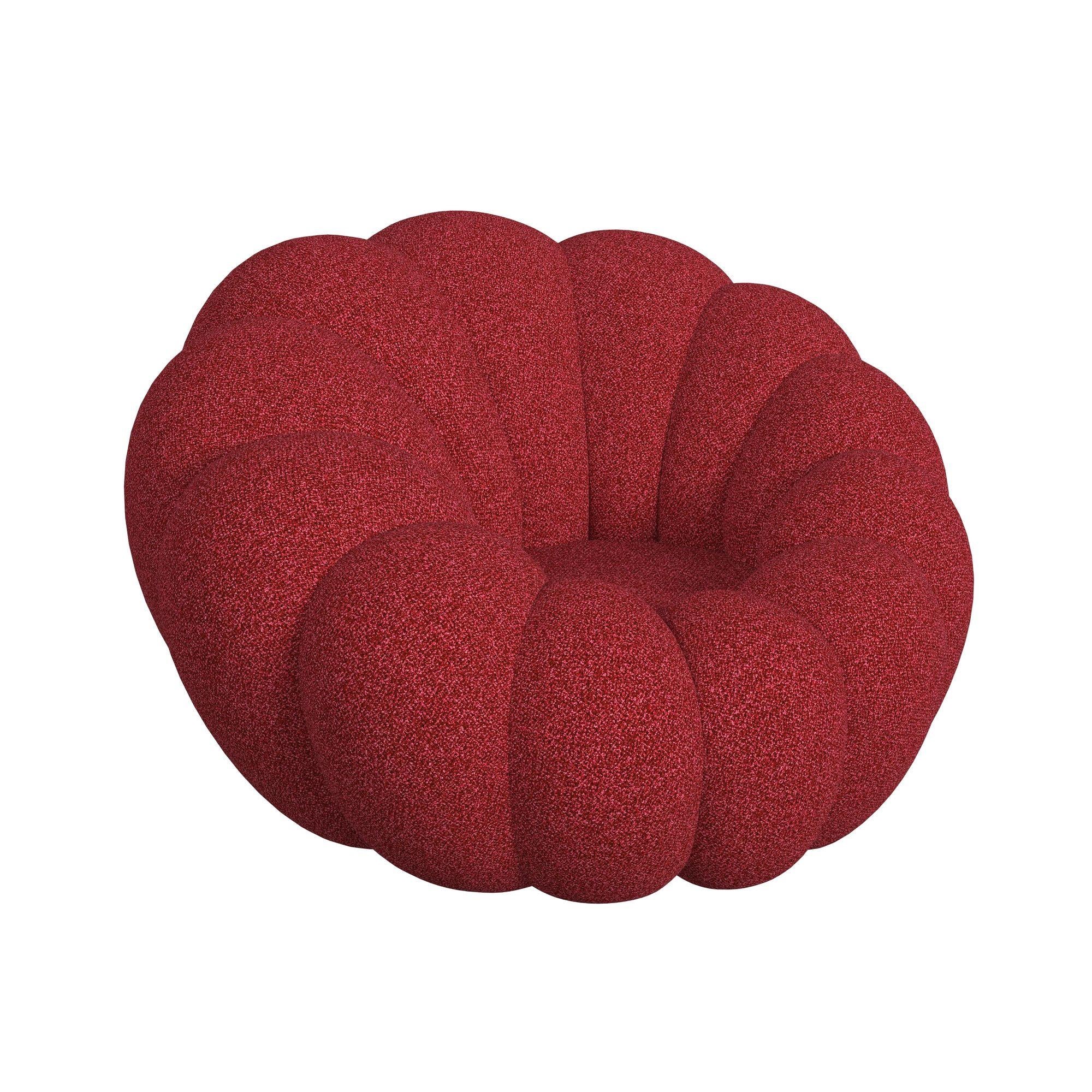  Elements International Bubble Y-13930-14-CHOT Swivel Chair And Ottoman IMAGE 1