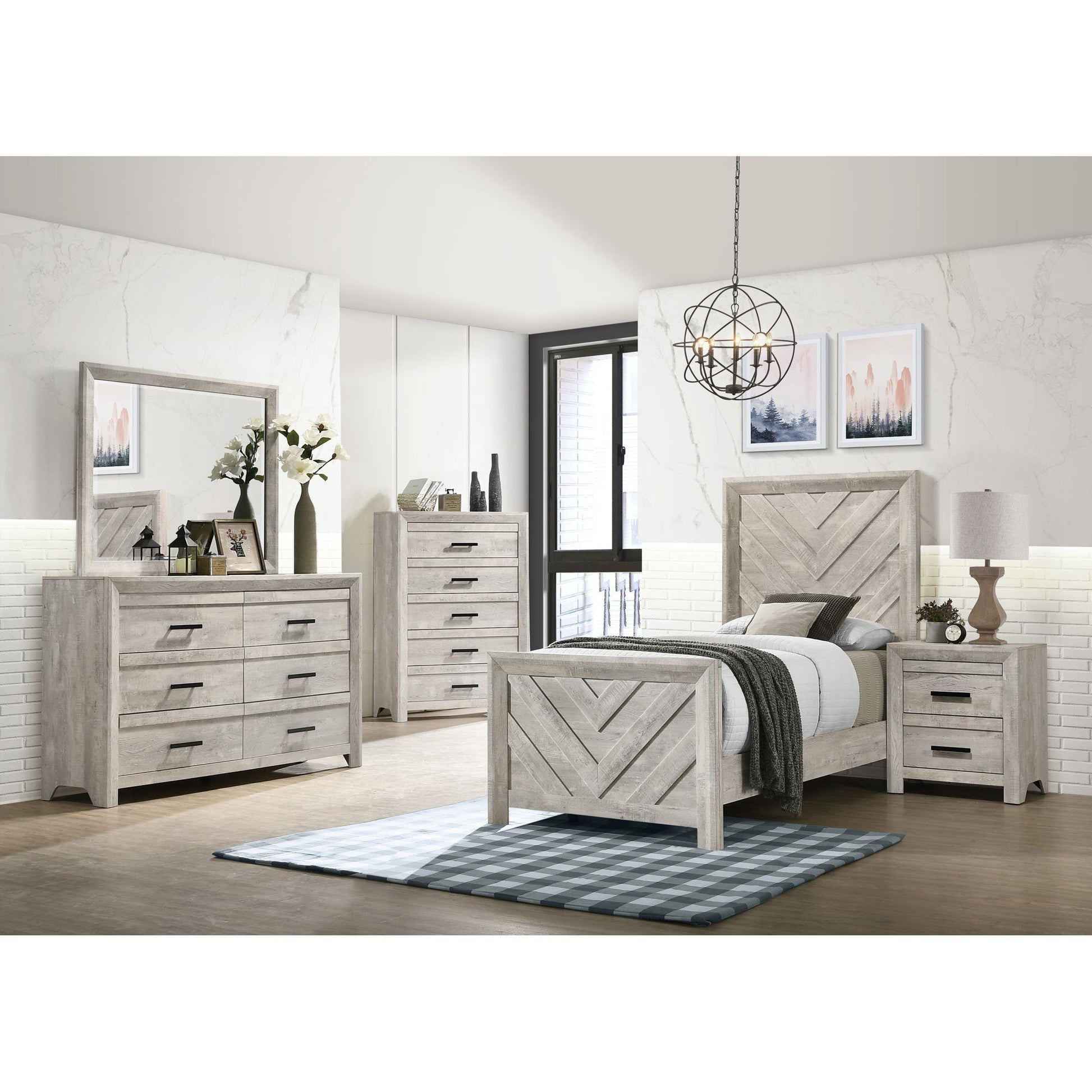  Elements International Eleanor EL700TBZS Twin Bed IMAGE 4