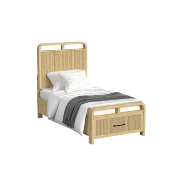  Elements International Ridgemont B-14440-6-TSB Twin Storage Bed IMAGE 1