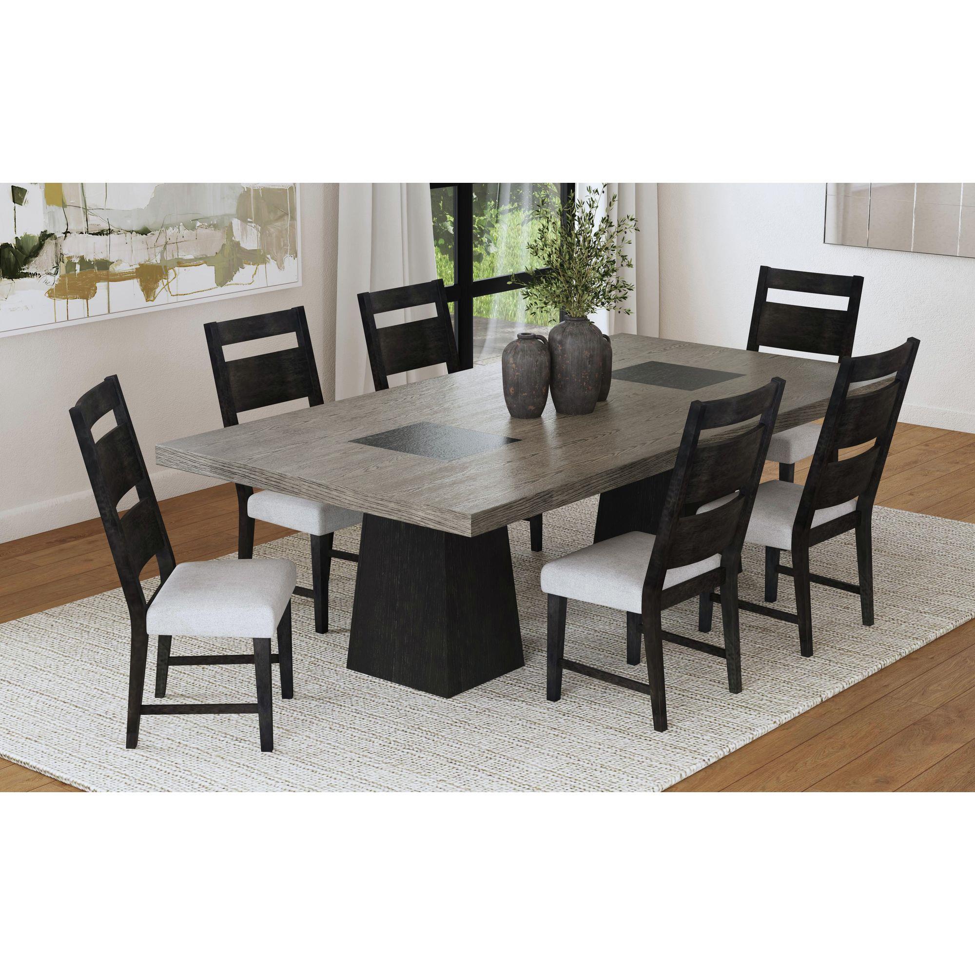  Elements International Jemma D-7570-5-SC3 Wood Back Dining Side Chair IMAGE 3