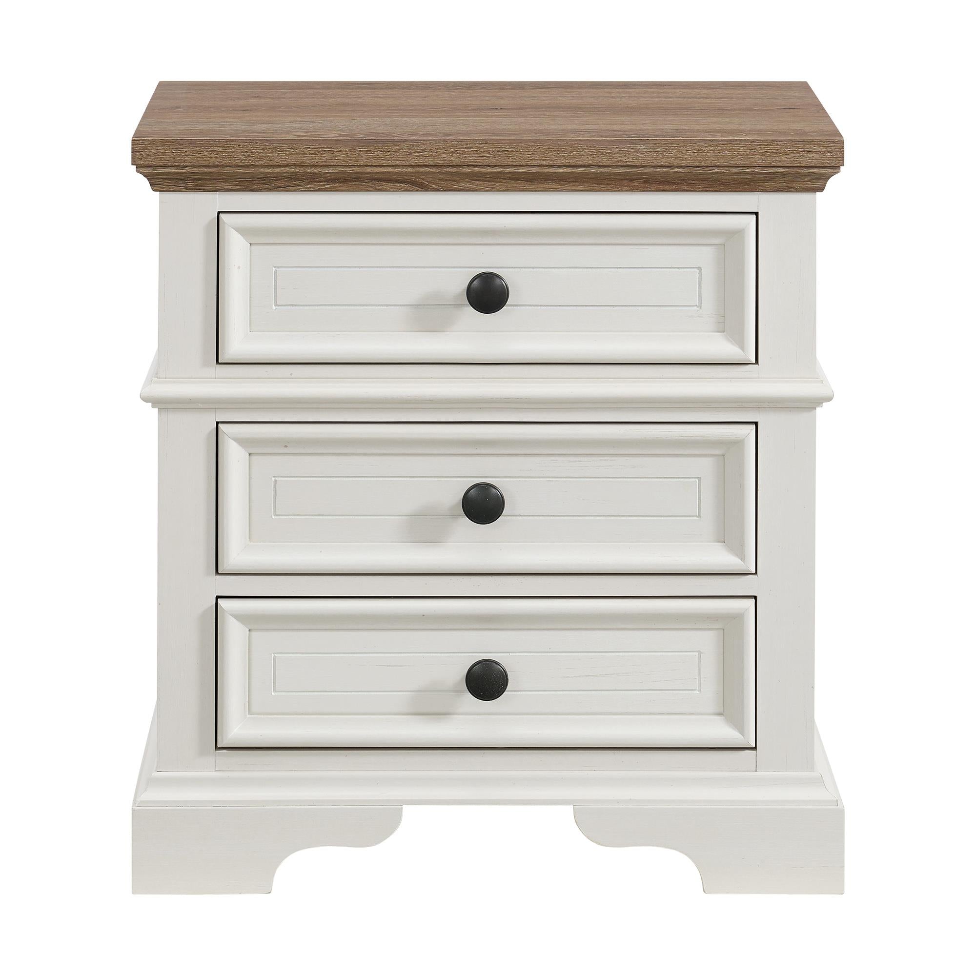  Elements International Eastwood Y-13160-7-NS Youth 3-Drawer Nightstand IMAGE 2