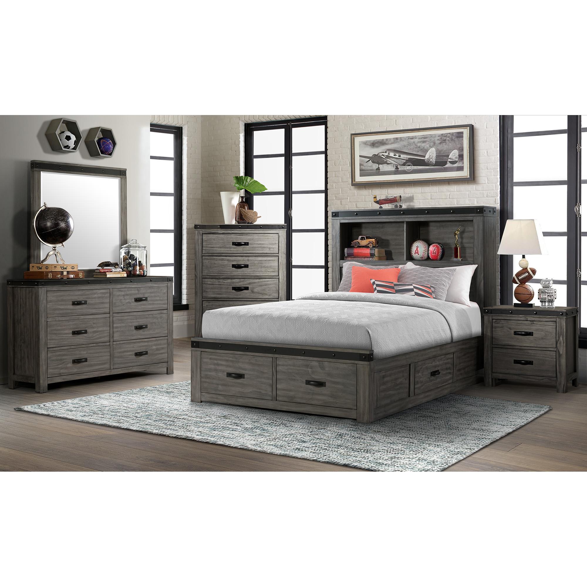  Elements International Wade 6-Drawer Kids Dresser with Mirror WE650DRMR IMAGE 9