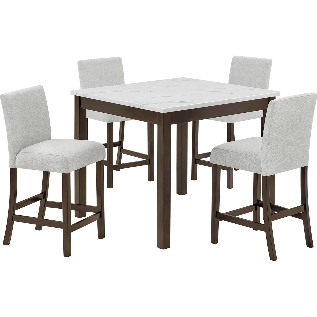 Crown Mark Dinettes 5-Piece 1715SET-BRN IMAGE 1
