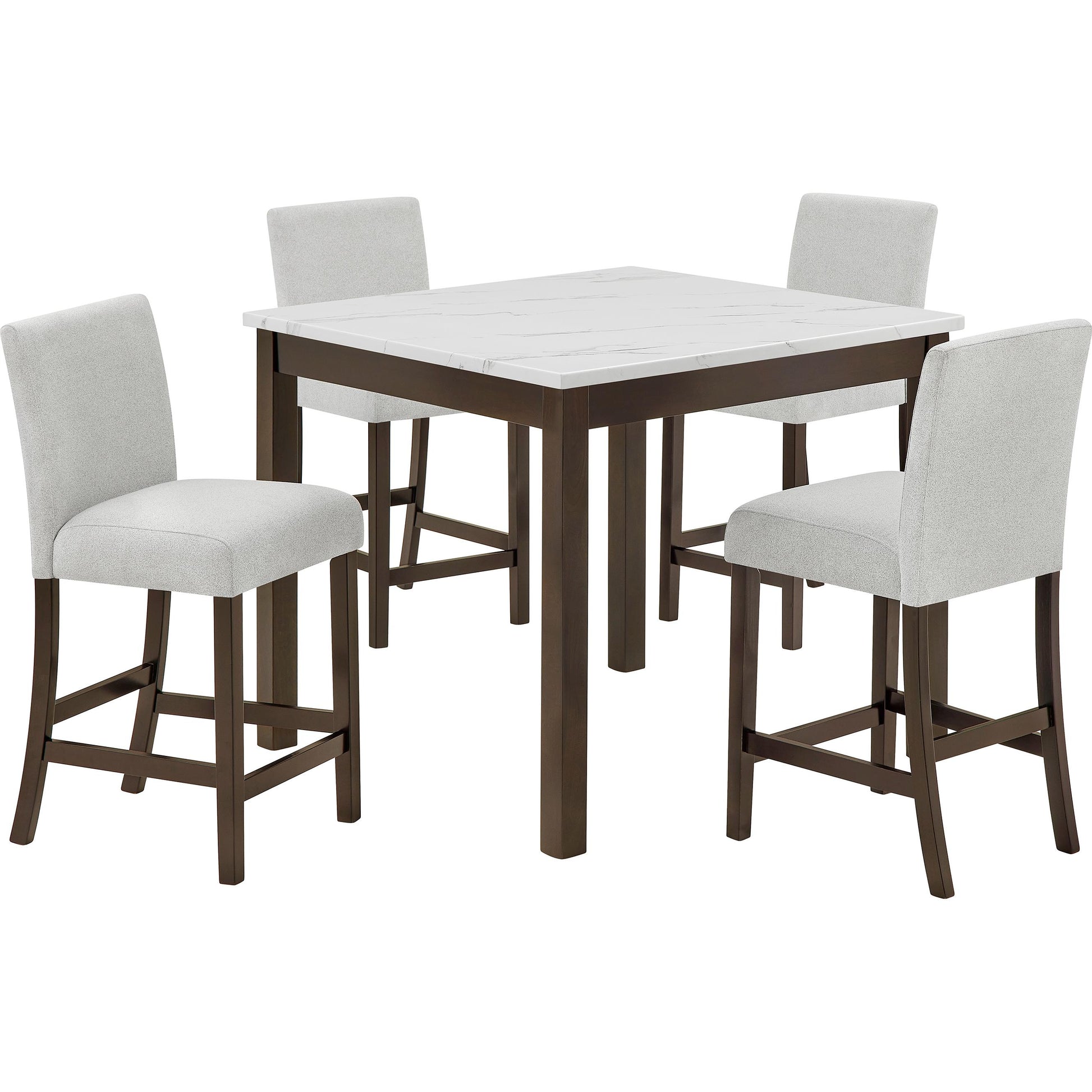  Crown Mark Dinettes 5-Piece 1715SET-BRN IMAGE 1
