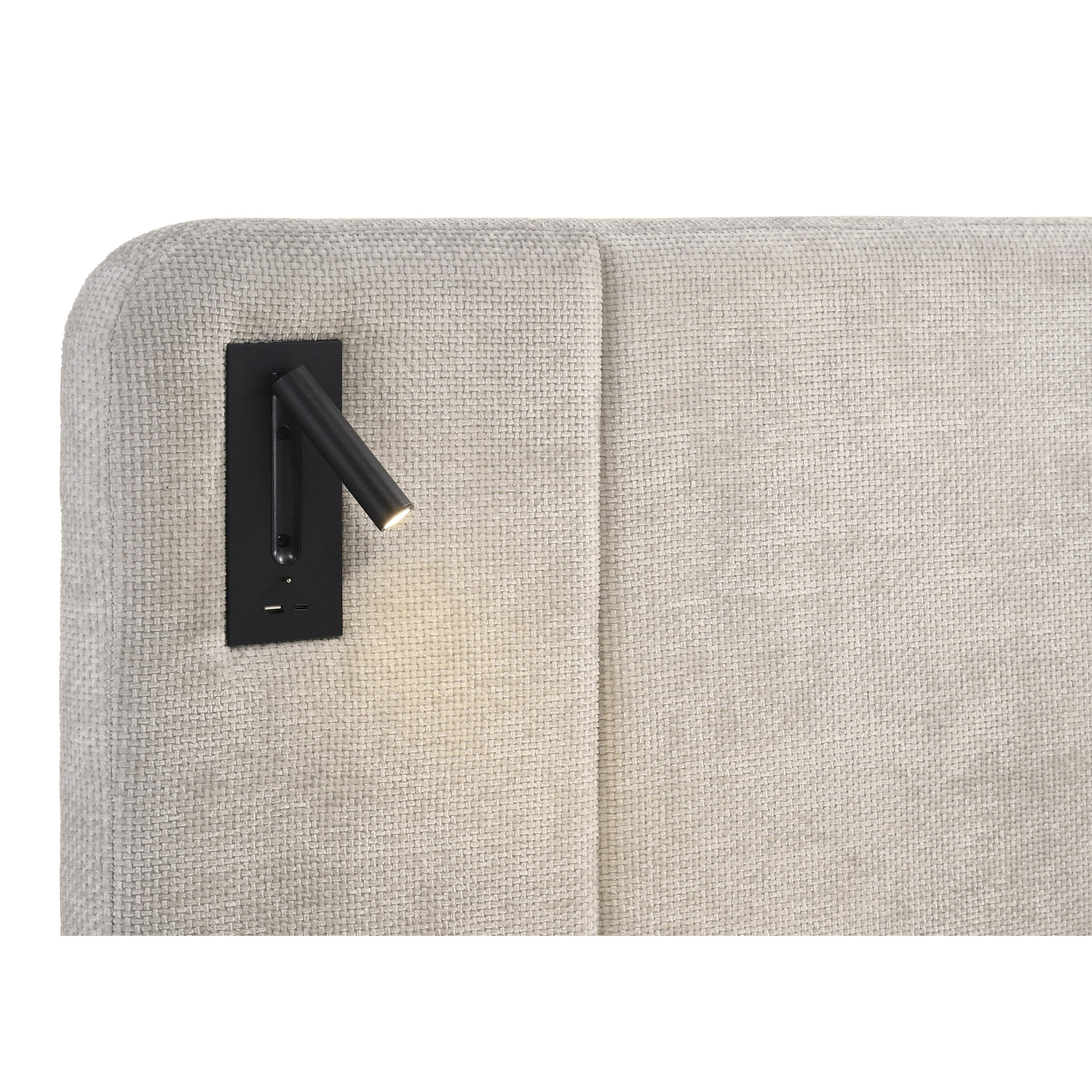  Size_King  -- Crown Mark Freya Upholstered Panel Bed IMAGE 4