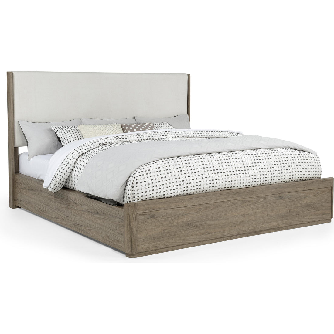  Size_King  -- Crown Mark Veranda Upholstered Panel Bed IMAGE 1