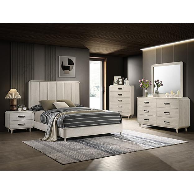  Size_King  -- Crown Mark Nyomi Panel Bed IMAGE 1