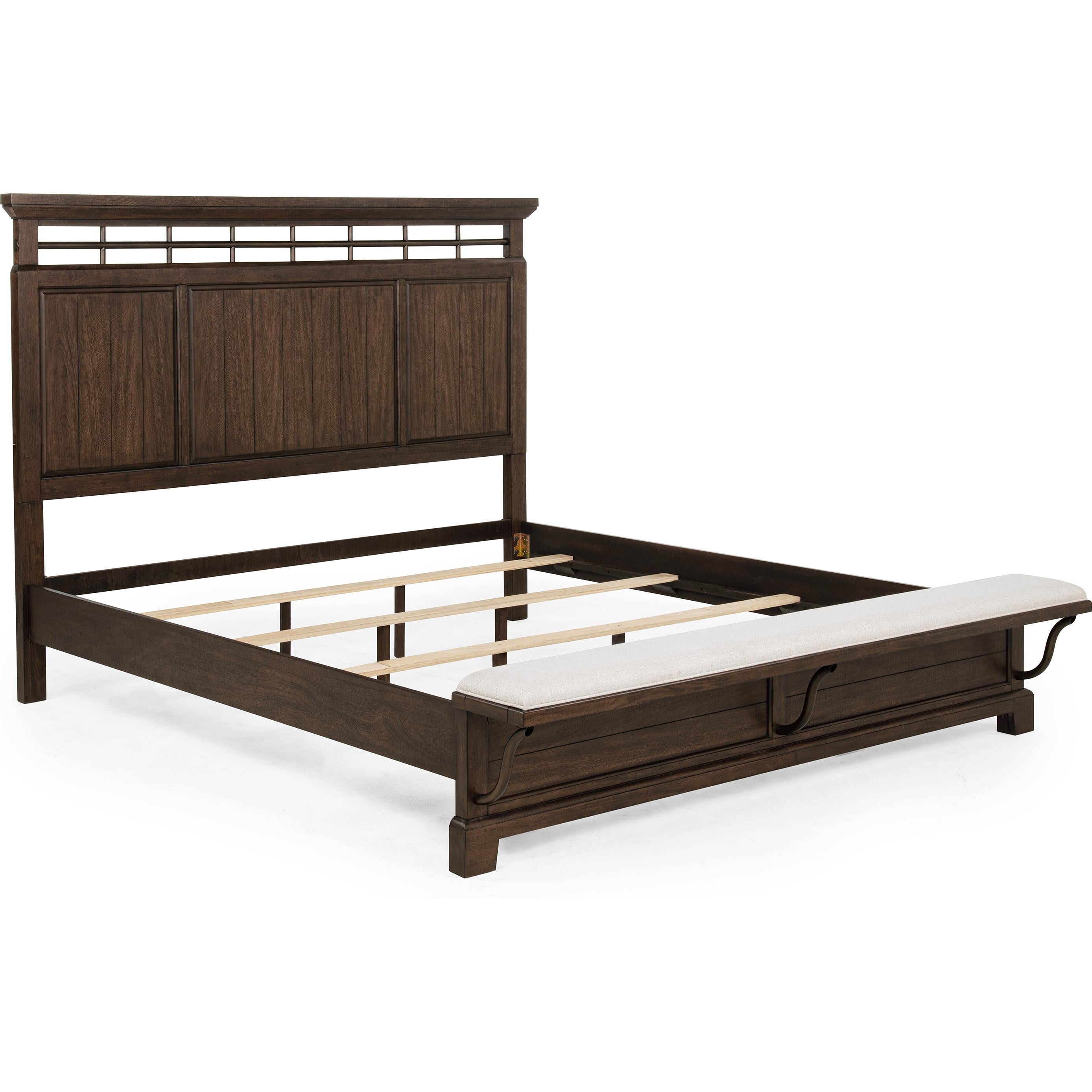  Crown Mark Beckett King Panel Bed B1950-K-HB/B1950-K-FB/B1950-KQ-RAIL IMAGE 2