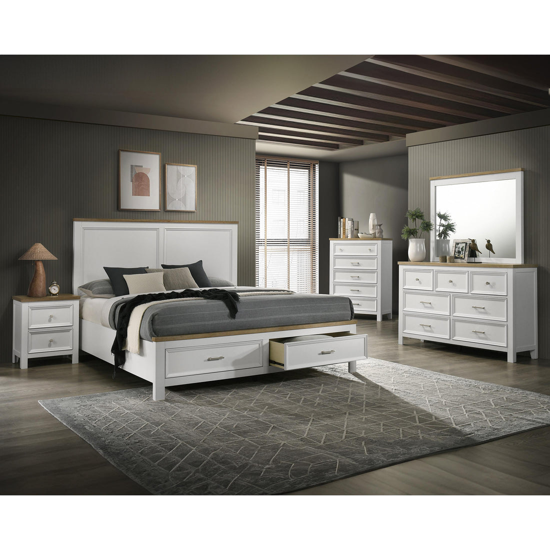  Crown Mark Nightstands 2 Drawers B6550-2 IMAGE 1