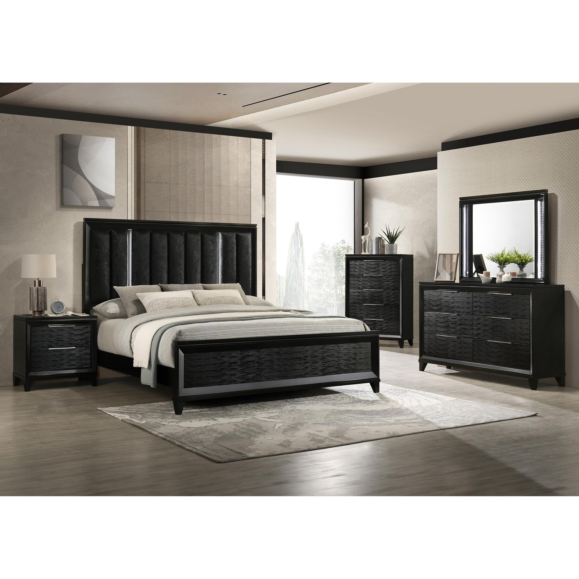  Crown Mark Cressida King Panel Bed B7350-K-HB/B7350-K-FB/B7350-KQ-RAIL IMAGE 3