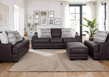 Empire Franklin 893 Coffee  - 2PC OVERSIZED Sofa & Loveseat
