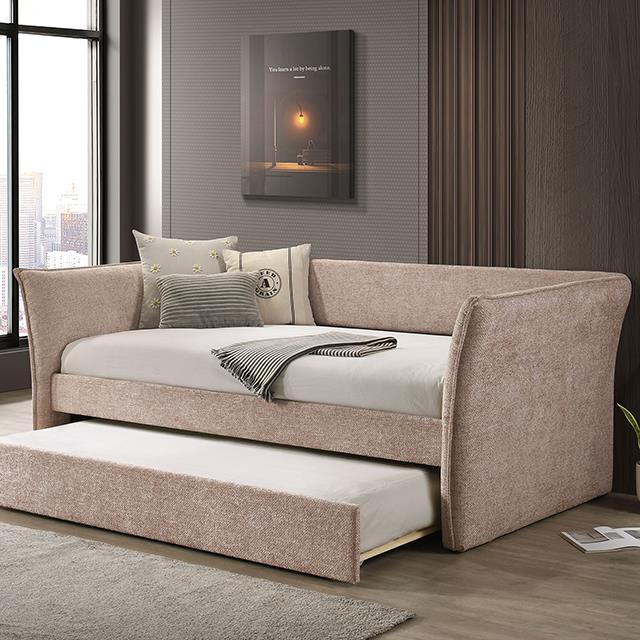 Furniture of America Yuri FM1203PK-BED Twin Daybed with Trundle IMAGE 1