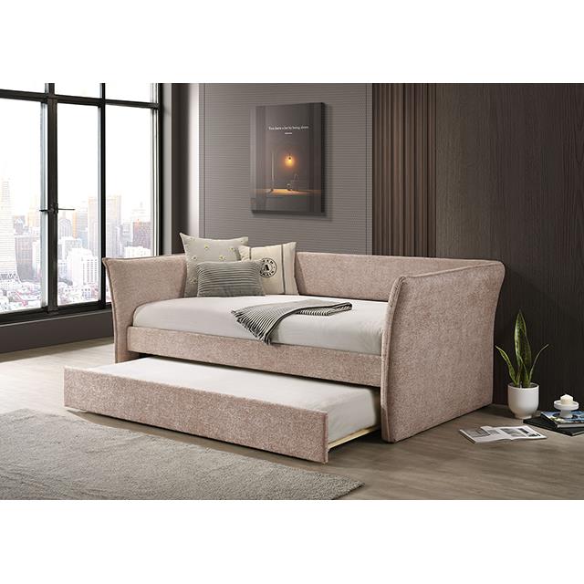  Furniture of America Yuri FM1203PK-BED Twin Daybed with Trundle IMAGE 1