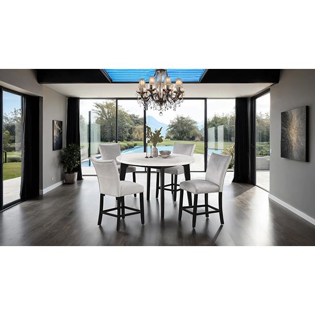  Furniture of America Sabro FM3330BK-PRT-5PC 5 Pc Counter Height Table Set IMAGE 1