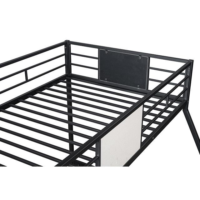  Furniture of America Molton FM-BK904BK-TF Twin/Full Metal Bunkbed IMAGE 1