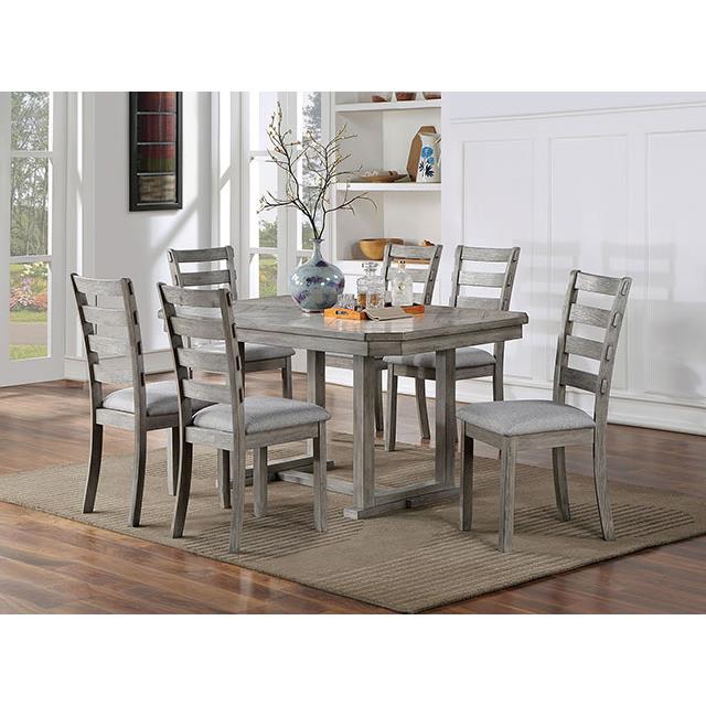  Furniture of America Laquila CM3542GY-T-7PC 7 Pc Dining Table Set IMAGE 1