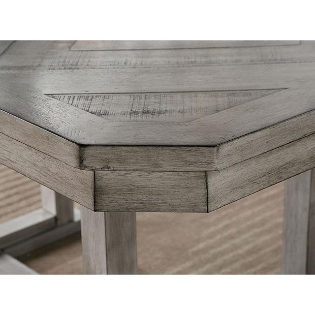  Furniture of America Laquila CM3542GY-T-7PC 7 Pc Dining Table Set IMAGE 3