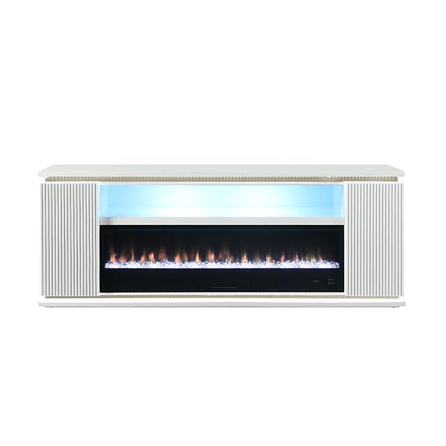  Furniture of America Medea FM-AC8011WH-TV 71" TV Stand with Electric Fire Place IMAGE 8