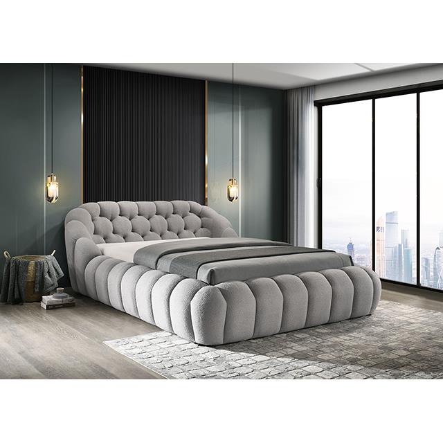  Furniture of America Newquay FM7260GY-EK-BED King Bed IMAGE 2