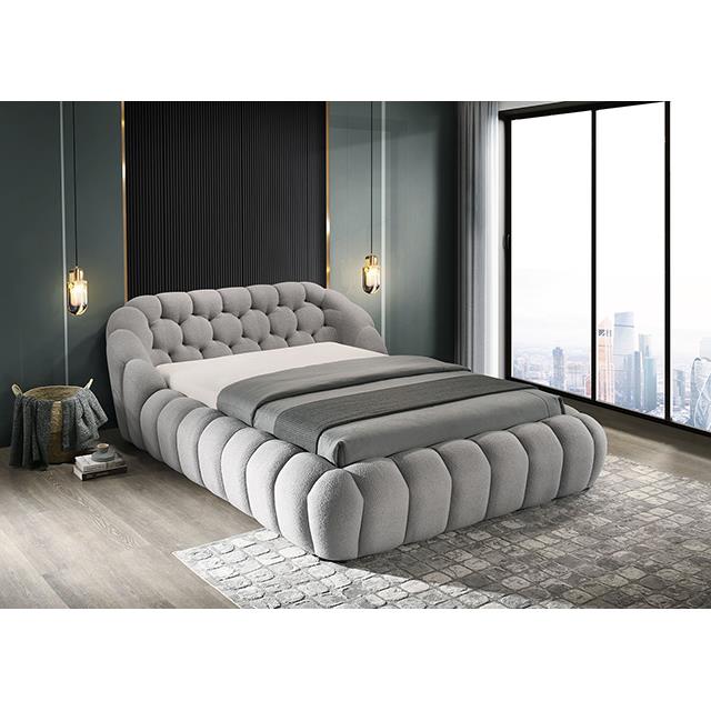  Furniture of America Newquay FM7260GY-EK-BED King Bed IMAGE 3